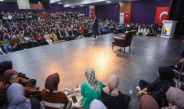 Canik'te Gri Koç ile öğrenciler arasında buluşma