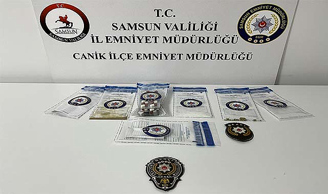 Canik'te uyuşturucu ticareti yapan hükümlü yakalandı
