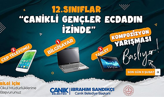 Canik’ten Cumhuriyet'in 100. yılına özel yarışma