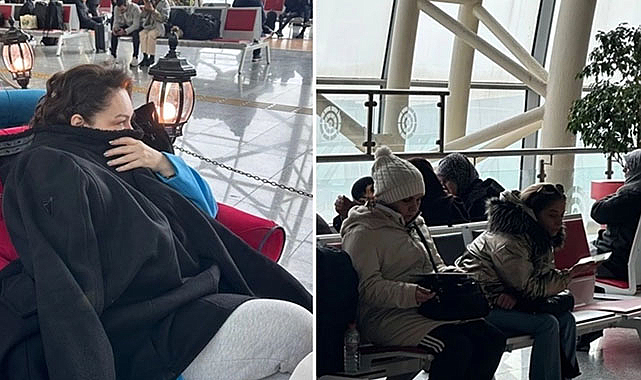 Diyarbakır Havalimanı'nda soğukla mücadele