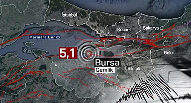 Gemlik Körfezi'nde Sarsıcı Deprem: 5,1 Büyüklüğünde