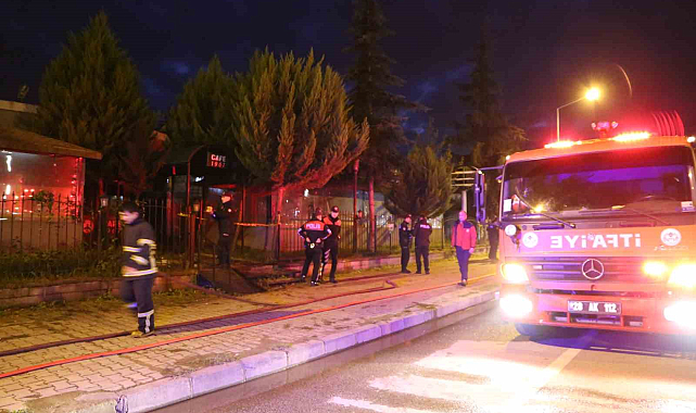 Giresun Üniversitesi sosyal tesislerinde yangın çıktı