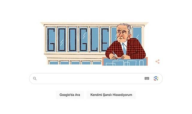 Google Türk mimar  Sedad Hakkı Eldem'i Doodle ile anıyor!