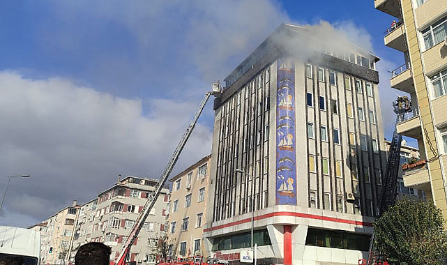 Güngören'de hastanede yangın!