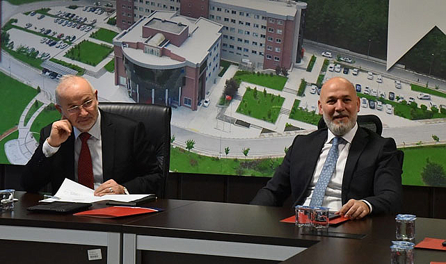 Hakan Karaduman, OMÜ Rektörü Yavuz Ünal'ı ziyaret etti