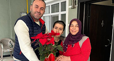 Havza’da muhtardan anlamlı ziyaret