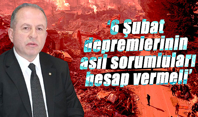 İMO Samsun Şube Başkanı Talak: 6 Şubat depremlerinin asıl sorumluları hesap vermeli