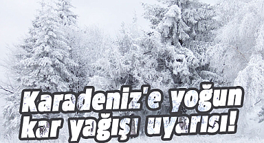 Karadeniz'e yoğun kar yağışı uyarısı!