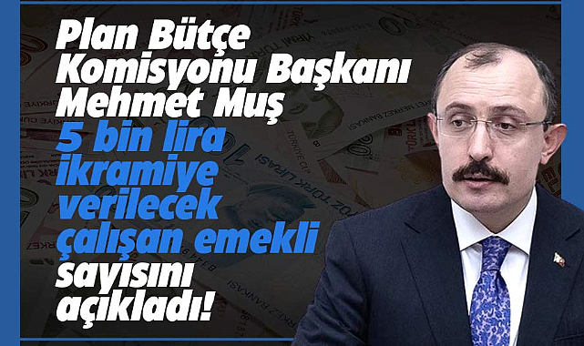 Mehmet Muş 5 bin lira ikramiye verilecek çalışan emekli sayısını açıkladı
