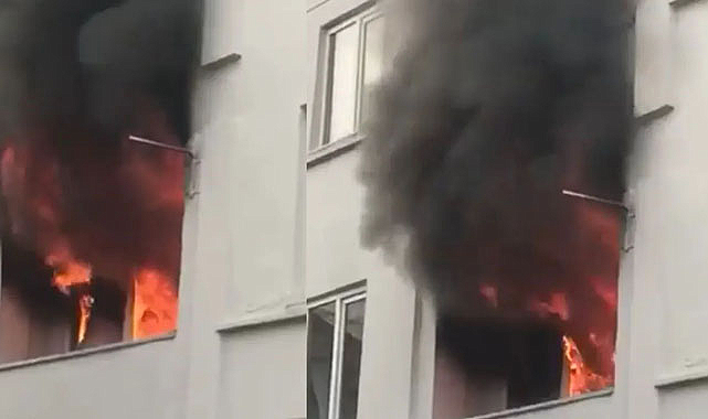 Mutfaktaki yemek daireyi kül etti