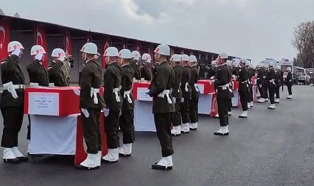 Pençe Kilit Harekatı'nda şehit düşen kahramanlarımıza veda