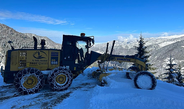 Rize'de 64 köy yolu ulaşıma kapandı