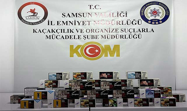 Samsun Atakum'da makaron baskını! 7 bin adet ele geçirildi