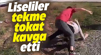 Samsun Ayvacık'ta liselilerin kavgası cep telefonu ile görüntülendi