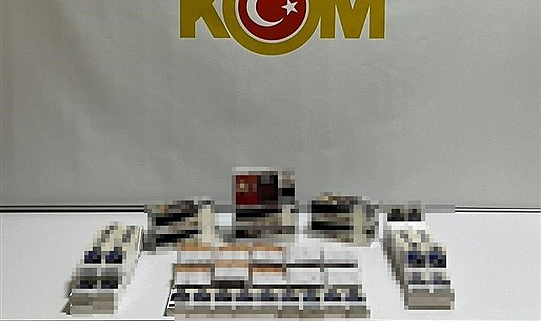 Samsun'da 3 bin 60 adet makaron ele geçirildi