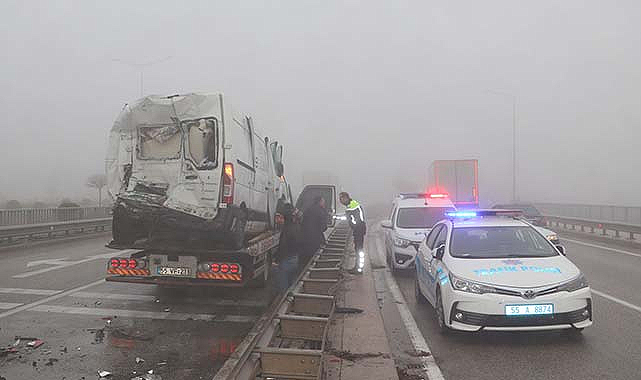 Samsun'da 7 trafik kazası! 5 yaralı