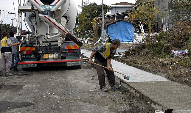 Samsun'da altyapıda dev adım! 10 bin metre beton yol projesi tamamlandı