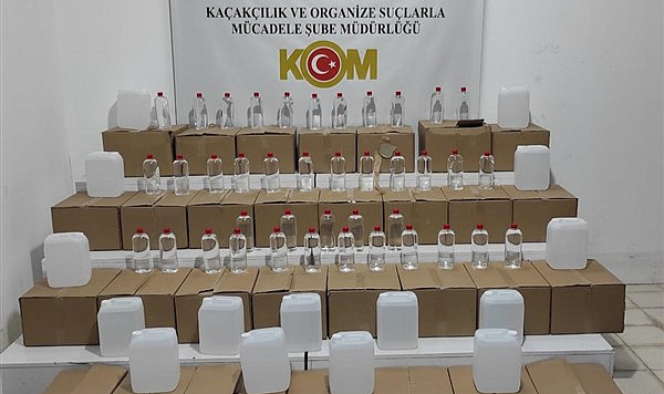 Samsun'da etil alkol operasyonu
