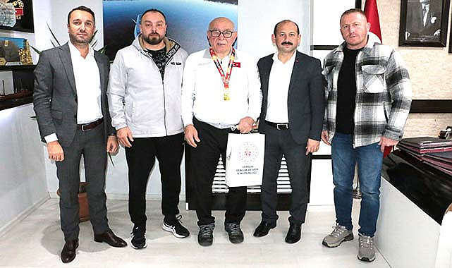 Samsun'da Feyzullah Dereci Dünya şampiyonunu ağırladı