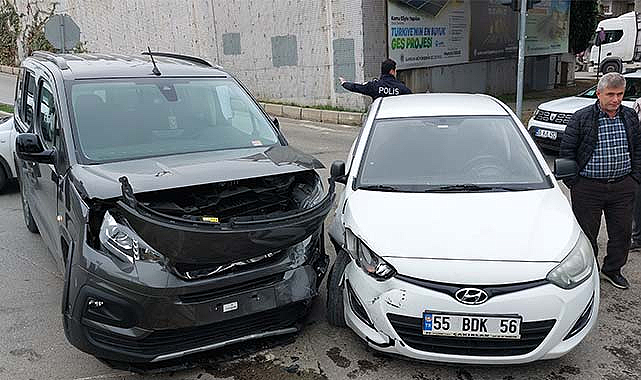 Samsun'da hastaneye giderken hastanelik oldu