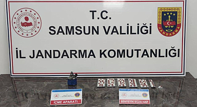 Samsun'da işyerine uyuşturucu baskını