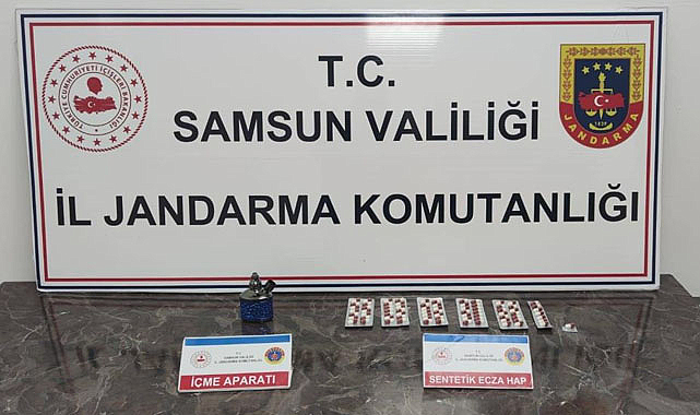 Samsun'da işyerine uyuşturucu baskını