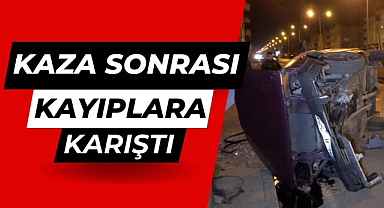 Samsun'da kaza yapan aracın sürücü kayıplara karıştı