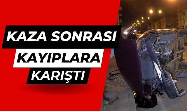 Samsun'da kaza yapan aracın sürücü kayıplara karıştı