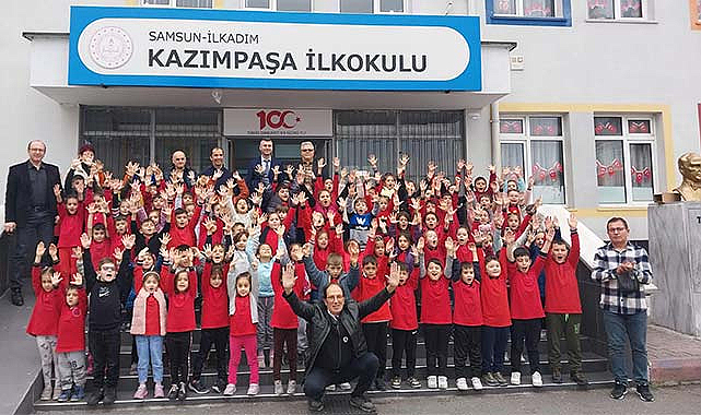 Samsun'da Kazımpaşa İlkokulu'nun halat çekme heyecanı