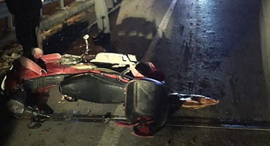 Samsun'da korkutan motosiklet kazası