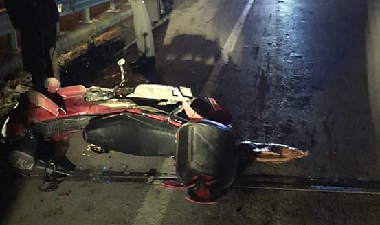 Samsun'da korkutan motosiklet kazası