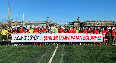 Samsun'da KYK Futbol İl Birinciliği'nde şehitler anıldı