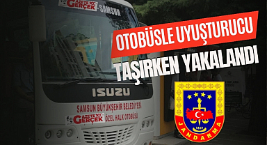 Samsun'da otobüsle uyuşturucu getirirken yakalandı