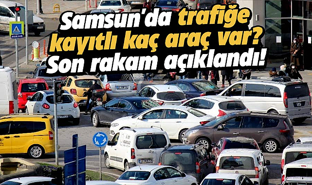 Samsun'da trafiğe kayıtlı kaç araç var?