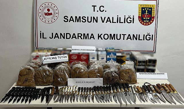 Samsun'da tütün kaçakçılığına anında müdahale
