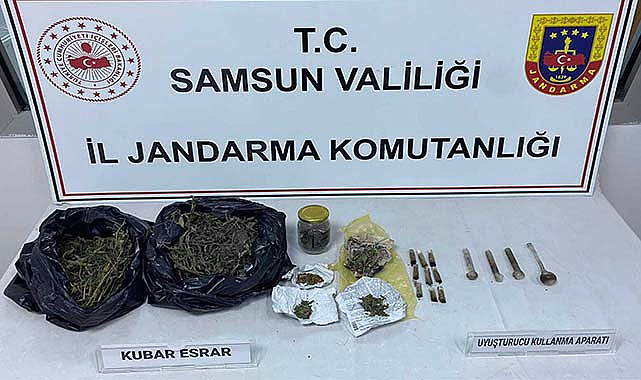 Samsun'da uyuşturucu operasyonu! 1 gözaltı