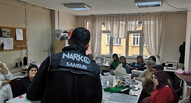 Samsun'da uyuşturucuyla mücadele bilgilendirmesi