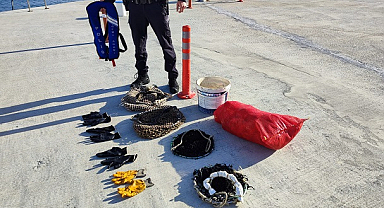 Samsun'da yasak bölgede midye avına para cezası