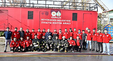 Samsun İtfaiyesi öğrencilere eğitim verdi