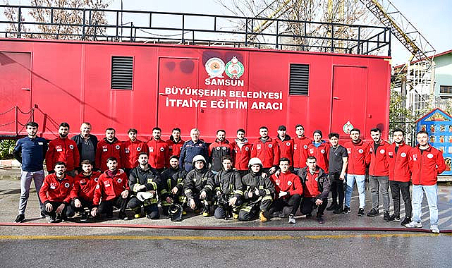 Samsun İtfaiyesi öğrencilere eğitim verdi