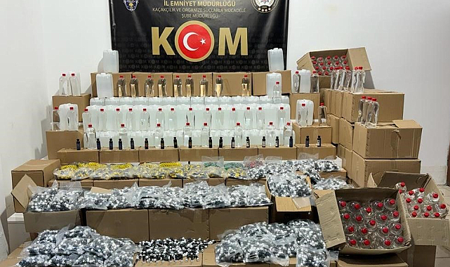 Samsun'da bin 599 litre etil alkol ele geçirildi