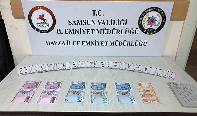 Samsun'da kumar oynayan 5 kişiye ceza kesildi