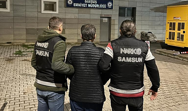 Samsun'da uyuşturucudan 12,5 yıl hapis cezası bulunan zanlı yakalandı!