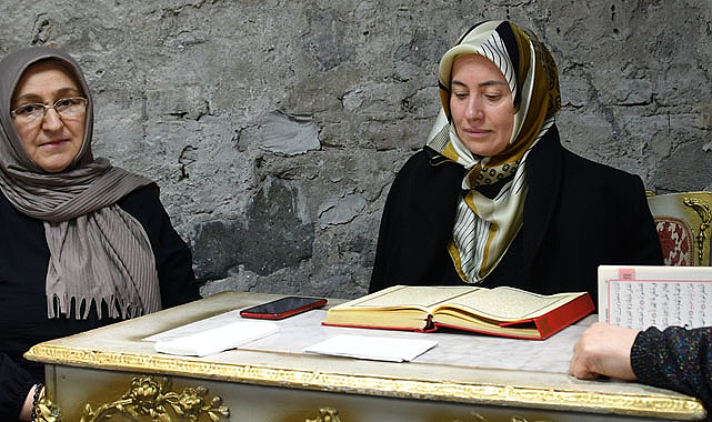 Şehit ve gazi aileleri için Kuran-ı Kerim okutuldu