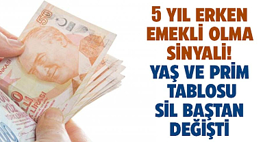 5 yıl erken emekli olma sinyali!