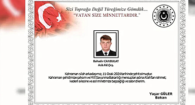 Acı haber! Bir asker şehit düştü