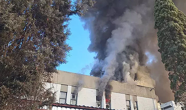 Ankara'da fabrikada yangın çıktı