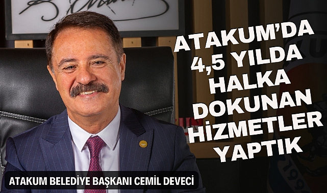 Atakum'a 4,5 yıllık hizmetlerini anlattı