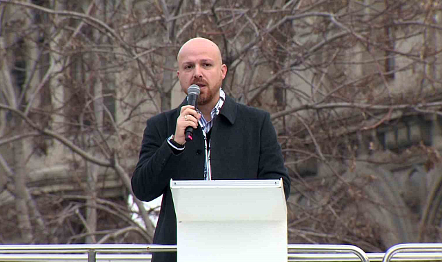 Bilal Erdoğan tarihi yürüyüşte konuştu