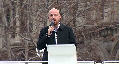 Bilal Erdoğan tarihi yürüyüşte konuştu